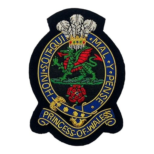 Picture of The PWRR Blazer Badge - Navy Ground