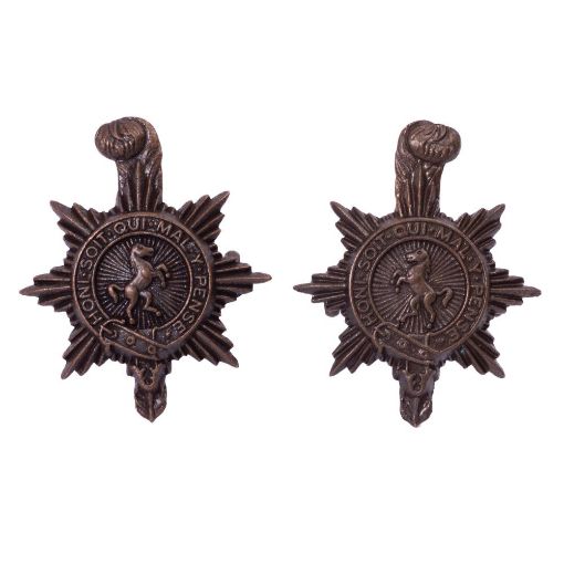 Picture of The PWRR No2 Dress Collar Badges - Bronze - Pair