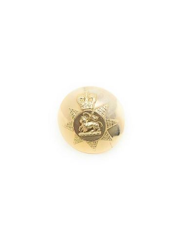 Picture of The PWRR Tunic Button (Queen's Regiment Pattern) - Gold AAL - 22L