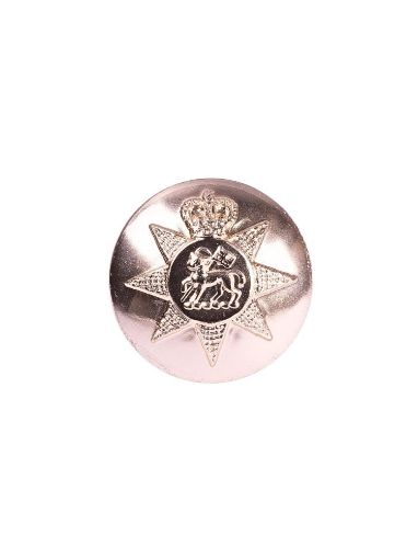 Picture of The PWRR Tunic Button (Queen's Regiment Pattern) - Gold AAL - 40L