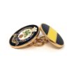 Picture of Cufflink - PWRR - Gilt Enamelled Chain-Link - Boxed 