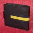 Picture of The PWRR Black Leather Wallet with Regimental Ribbon - supplied in box