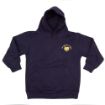 Picture of Navy Children's Hoodie - Embroidered MY DADDY'S A TIGER Badge Left Breast - Back Print TIGERS - Age 5-6