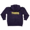 Picture of Navy Children's Hoodie - Embroidered MY DADDY'S A TIGER Badge Left Breast - Back Print TIGERS - Age 5-6