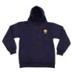 Picture of Navy Children's Hoodie - Embroidered TIGER Badge Left Breast - Back Print TIGERS – Age 9-10