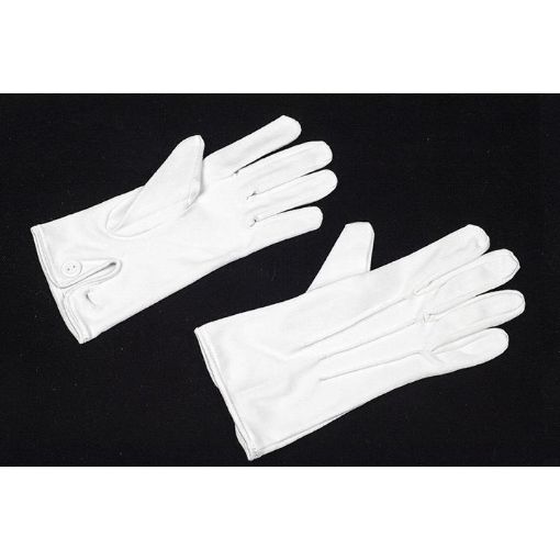 Picture of White Parade Gloves - Button Cuff - XL